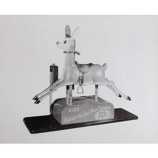 1950's Rudolph the Red Nose Reindeer Kiddie Ride Photograph For Sale
