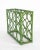 Vintage 1970s Boho Green Rattan 12-Bottle Wine Rack For Sale In San Francisco - Image 6 of 13
