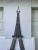 Black Iron Eiffel Tower Garden Trellis For Sale - Image 8 of 13