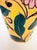 Ceramic Art Deco Yellow Glazed Earthenware Vase with Floral Motifs, Italy, 1930s For Sale - Image 7 of 10