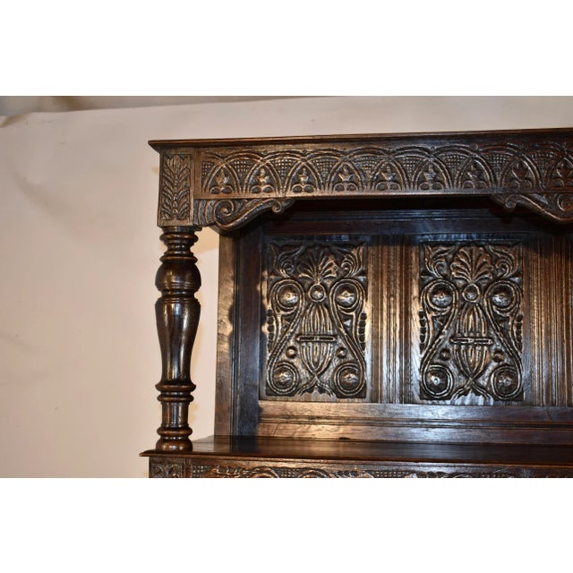 Early 18th Century Early 18th Century English Tridarn Press Cupboard For Sale - Image 5 of 11