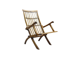 Biedermeier Folding Walnut Armchair, 1880s