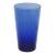 Late 20th Century Anchor Hocking Refreshers Cobalt Tapered Tumbler Blue Glass Beverage Cup For Sale