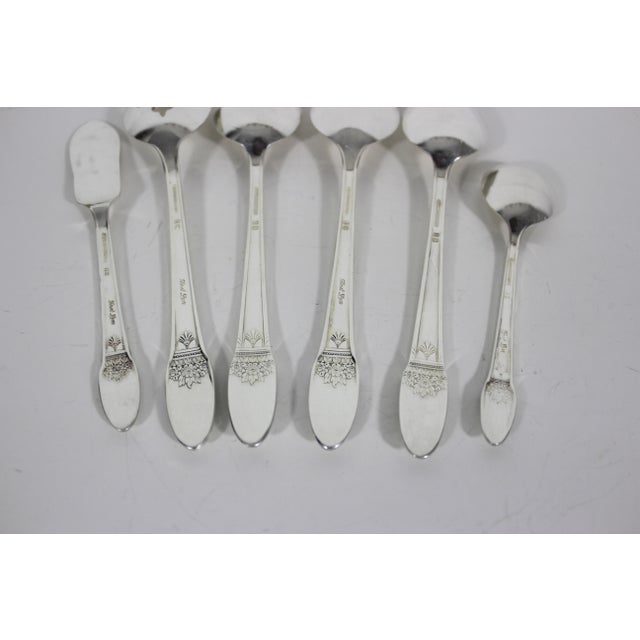 1937 First Love Hostess Set of Serving Utensils Spoons Slotted Sugar Butter Knife - 6 Piece For Sale - Image 6 of 11