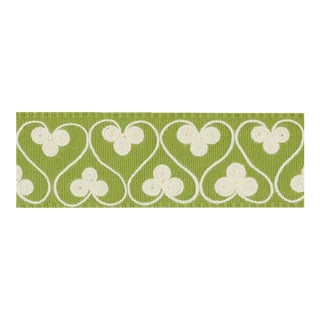 Sample - Schumacher Coquette Tape in Leaf For Sale