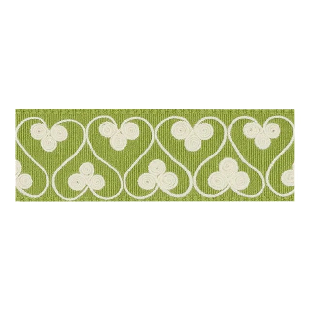 Sample - Schumacher Coquette Tape in Leaf For Sale