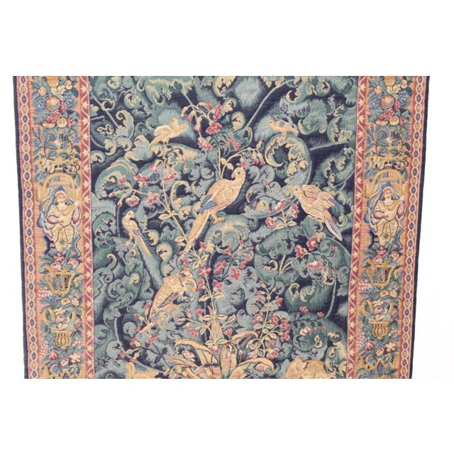 Wall Tapestry by Corona Decor | Peacocks in Forest For Sale - Image 4 of 6