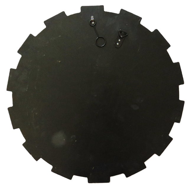 FREE SHIPPING ANYWHERE IN THE CONTINENTAL US! This is a wonderful sunburst wall mirror with beveled glass and black and...