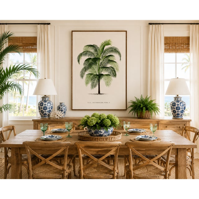 Not Yet Made - Made To Order Tropical Palm Study, Vintage Botanical Art Print Reproduction, 16" X 24" For Sale - Image 5 of 10