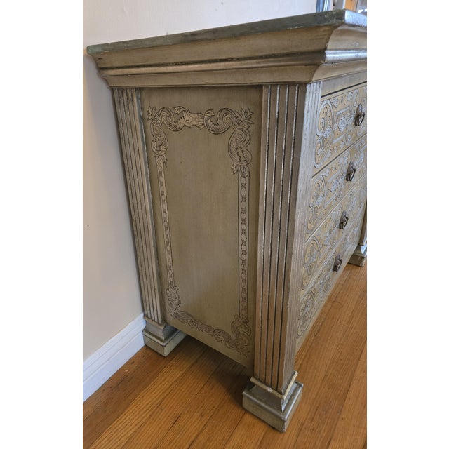 Late 20th Century Renaissance Revival Four-Drawer Chest For Sale - Image 4 of 13