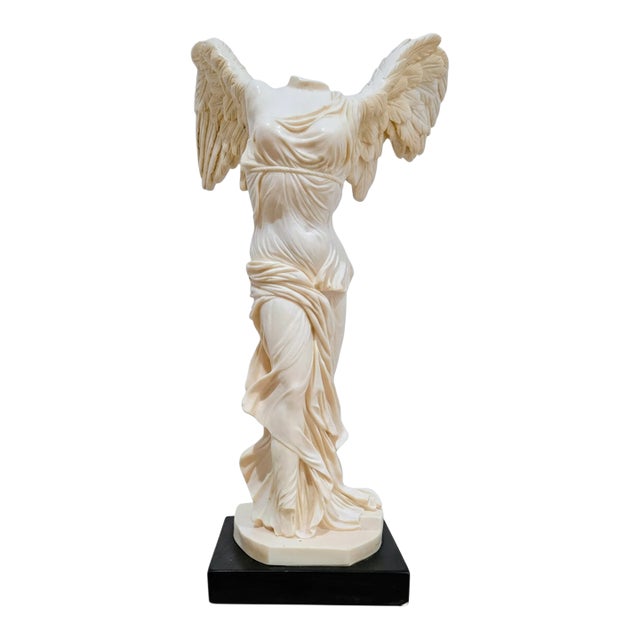 A. Santini “Winged Victory of Samothrace” Classic Figure Sculpture, Signed, Made in Italy For Sale