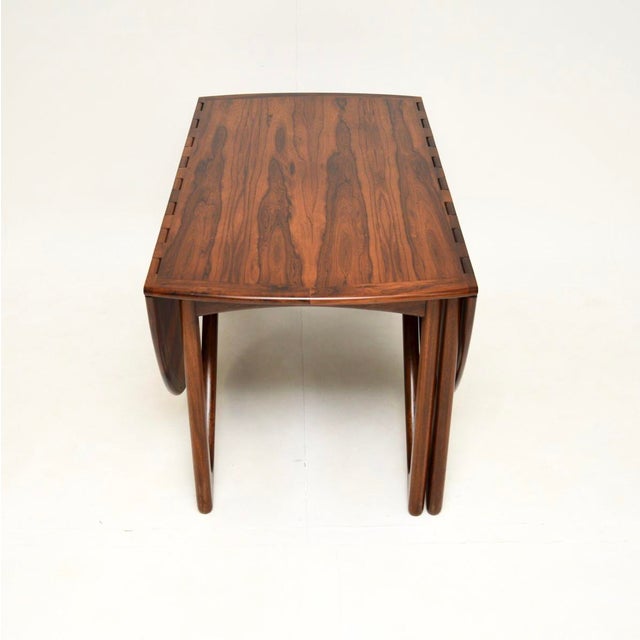 Wood Danish Vintage Gate Leg Dining Table attributed to Niels Koefoed from Koefoeds Hornslet, 1960s For Sale - Image 7 of 13