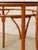 Orange Vintage Bamboo-Style Orange Round Dining Table With Glass Top For Sale - Image 8 of 10