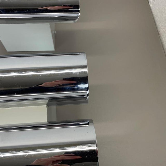 Modern German Space Age Chromed Wall Lights, 1970s, Set of 2 For Sale - Image 9 of 18