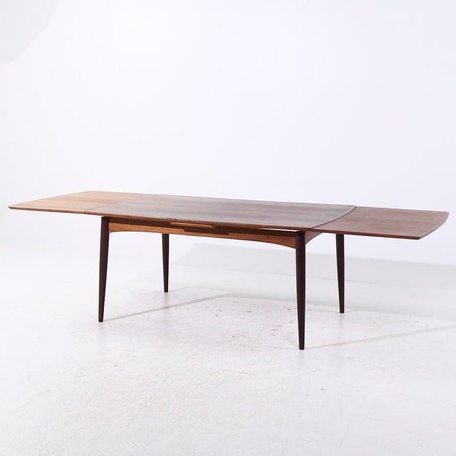 Mid-Century Modern Gudme Møbelfabrik Mid Century Danish Teak Hidden Leaf Expanding Dining Table For Sale - Image 3 of 11