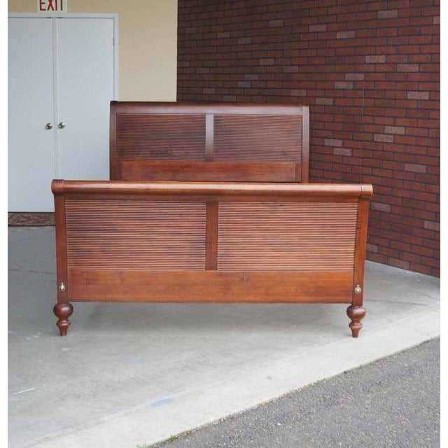 Ethan Allen British Classics Queen Sleigh Bed Caraway Finish Chairish