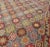 Mid 20th Century Mid 20th Century Colorful Vintage Kilim Embroidered Jajeem With Star Design in Green, Blue & Red For Sale - Image 5 of 12