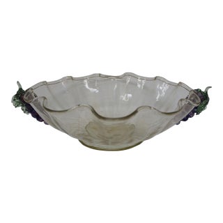 Vintage Murano Glass Bowl For Sale