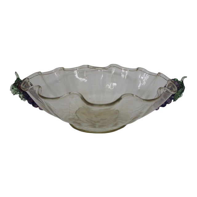 Vintage Murano Glass Bowl For Sale