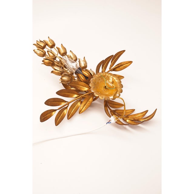 1960s Hollywood Regency Pioggia Doro Wall Lamp attributed to Hans Kögl, 1960s For Sale - Image 5 of 14