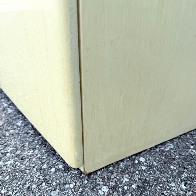 Postmodern Cream Woodgrain Finished Sawtooth Wave Credenza For Sale - Image 12 of 12