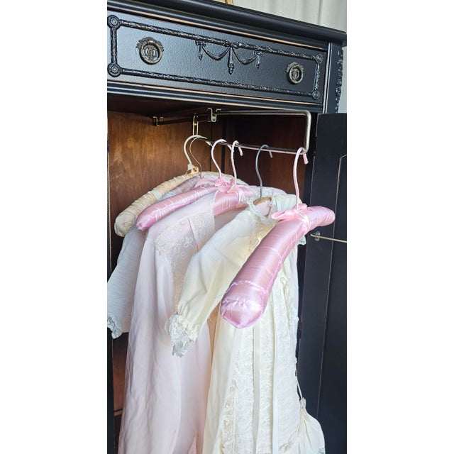 Black Wardrobe, Armoire Cabinet, Vintage Boho Style 1930's For Sale - Image 18 of 18