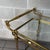 Gold Vintage Brass Crystal Double Shelf Bar Trolley, 2000 For Sale - Image 8 of 11