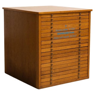 Vintage Pastel Paint Display Cabinet from Sennelier Paris, 1990 For Sale