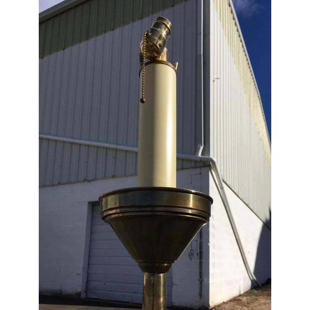 Chapman Brass Pyramid Floor Lamp in Mastercraft For Sale - Image 10 of 13