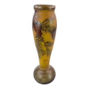 Daum Nancy Jugendstil Art Nouveau Acid-Etched Vase, C. 1900–1915