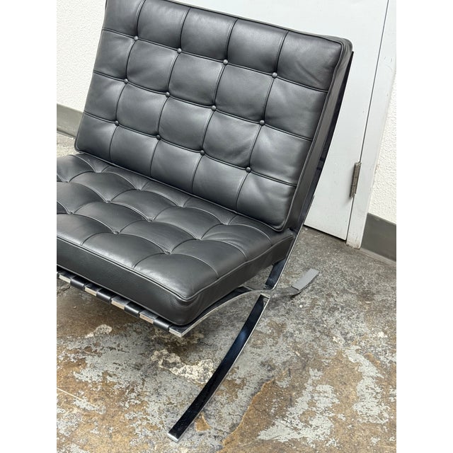 Black Room & Board Seville Leather Chair For Sale - Image 8 of 12