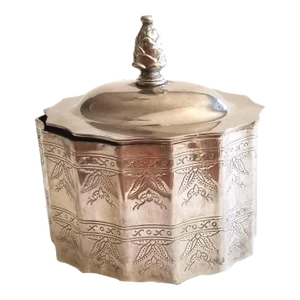 1990s Godinger Silver Plated Trinket Jewelry Stash Box