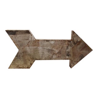 Arrow Marquee Sign, Rustic Americana Style For Sale