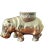 1980s Heavy Brass Hippopotami Cachepots- a Pair For Sale - Image 4 of 11