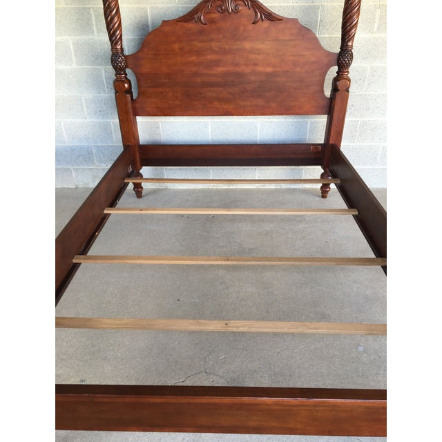 Ethan Allen British Classics Queen Size Tester Poster Bed 2956505h (260) Chairish