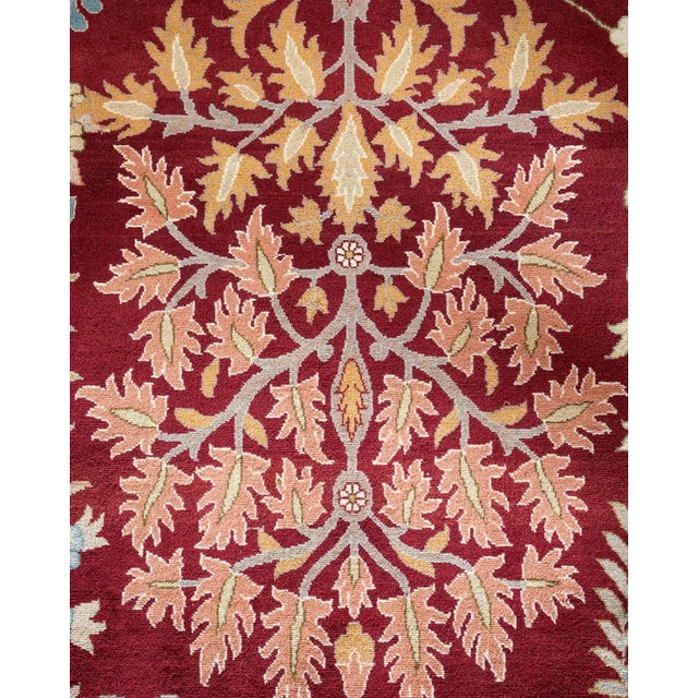 Traditional Mogul, One-of-a-Kind Hand-Knotted Area Rug - Orange, 9' 2" x 12' 4" For Sale - Image 3 of 8