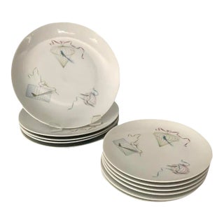 Mid-Century "Birdcage" Salad and Bread Plates by Rosenthal- Set of 13 For Sale