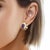 Metal Vintage 18k Yellow Gold Amethyst & Diamond Earrings, Pair For Sale - Image 7 of 7