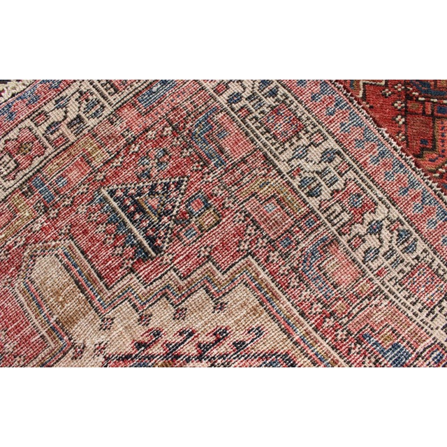 Antique Persian Heriz-Serapi Long Runner 3′6″ × 15′6″ For Sale - Image 12 of 13