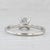 2010s 1.40ct Princess Solitaire Engagement Ring 14k White Gold Size 9.75 For Sale - Image 5 of 8
