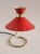 1950s Mid-Century French Red Diabolo Table Lamp, 1950s For Sale - Image 5 of 13