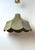 Italian Hand-Sewn Celadon Green Suede Pendant Lamp with Sculptural Flower, 1970s For Sale - Image 10 of 16
