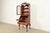 Chippendale Flame Mahogany Drop Front Secretary Desk With Bookcase Hutch by Saginaw Furniture, Circa 1920s For Sale In South Bend - Image 6 of 18