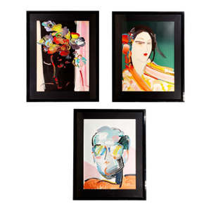 Late 20th Century Peter Max Signed Serigraph Collection – Framed With Coa (Set of 3)