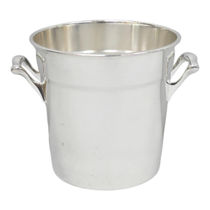 Vintage Crescent Mid Century Modern Silver Plated Champagne Chiller Ice Bucket
