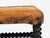 Baroque, Small Footstool, Leather, Turned Walnut, 19th C. For Sale In New York - Image 6 of 12