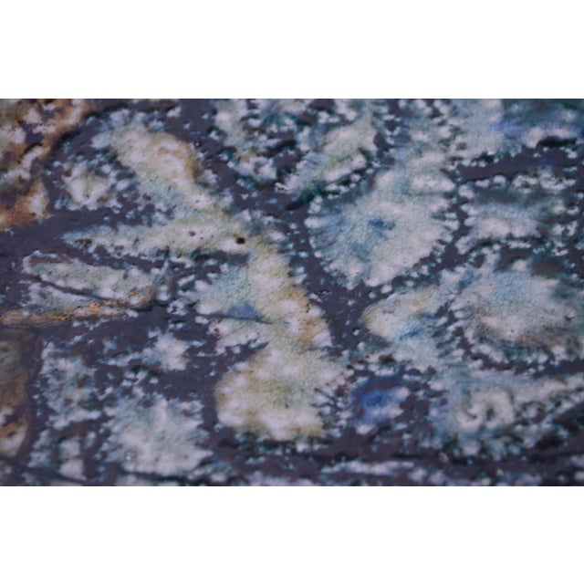 Studio Stoneware Slab Signed Pollack 1973 For Sale - Image 9 of 11