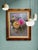 Late 20th Century Peonies on Canvas in a Fancy Gold Frame For Sale In Seattle - Image 6 of 6
