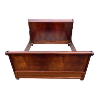 Ralph Lauren King Sleigh Bed Circa 2013 For Sale