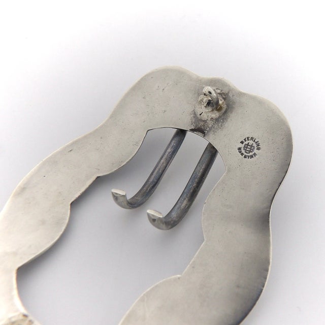 Late 19th Century Unger Brothers Sterling Silver Belt Buckle Brooch or Pin For Sale - Image 4 of 6